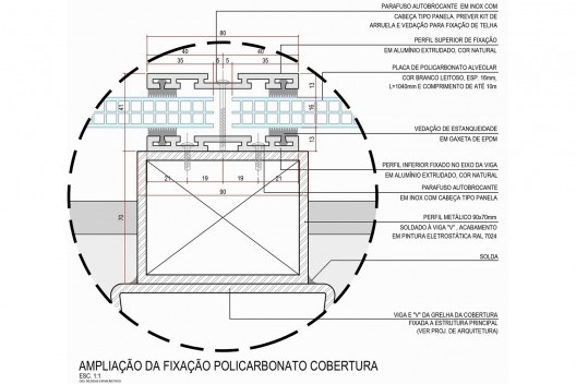 Arena da Juventude, ampliação cobertura em policarbonato, Parque Olímpico de Deodoro, Rio de Janeiro, RJ, Escritório Vigliecca & Associados<br />Imagem divulgação