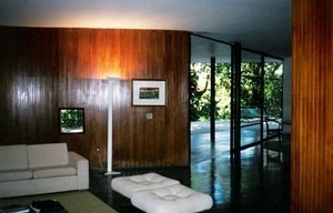 Vista interior do estar para o Belvedere, evidenciando a abertura quadro [do autor]