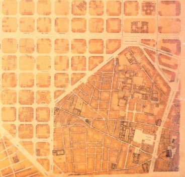 Plano de la urbanización de Barcelona, Pere Garcia Fària, 1891 (fragmento) [GARCIA ESPUCHE, Albert, et al., op. cit.]
