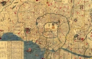 Fig. 8 – Mapa de Edo, atual Tóquio, 1844-1848 [Fonte: Universidade do Texas, em Austin]