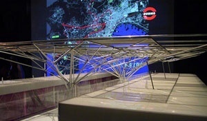 Exposição Perì-Metrò, novo sistema de metrô da cidade de Nápoles<br />Foto Abilio Guerra 