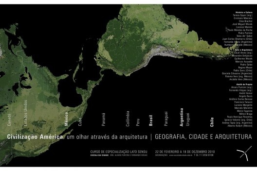 Cartaz de divulgação do curso Geografia, cidade e arquitetura<br />Imagem divulgação  [Escola da Cidade]