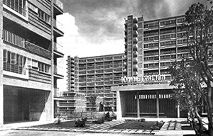 Edifício Multifamiliar Miguel Alemán<br />Foto Guillermo Zamora  [Graciela de Garay, “Mario Pani, vida e obra”. 2004]