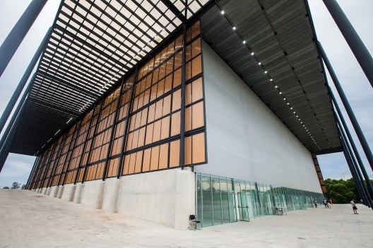 Construção da Arena da Juventude, Parque Olímpico de Deodoro, Rio de Janeiro, RJ, Escritório Vigliecca & Associados<br />Foto André Motta  [Agência Heusi Action]
