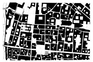 Mapa de figura e fundo: Parma [Ciudad Collage]