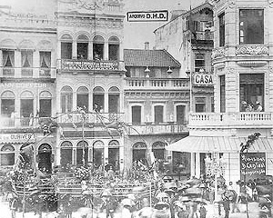 Inauguração da Av.Central, em 1905<br />Foto de Marc Ferrez  [Arquivo da cidade do Rio de Janeiro]