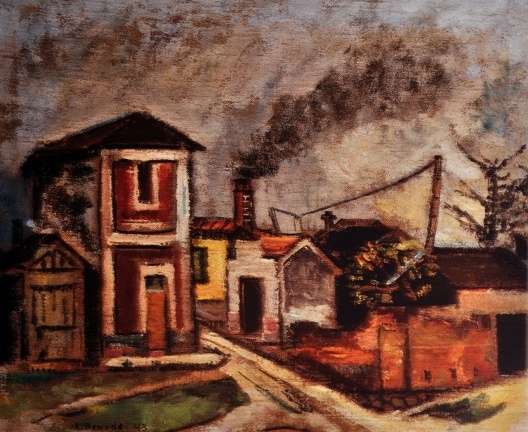 Aldo Bonadei, Paisagem de Itanhaém, 1943<br />Foto Rômulo Fialdini  [Coleção Museu de Arte de Moderna de São Paulo]