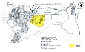 Percurso da Av. Epitácio Pessoa e o território do bairro da torre como espaço de transição