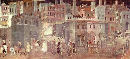 Alegoria do bom governo. Palazzo Publico, Siena, século 14<br />Ambrogio Lorenzetti  [Wikimedia Commons]