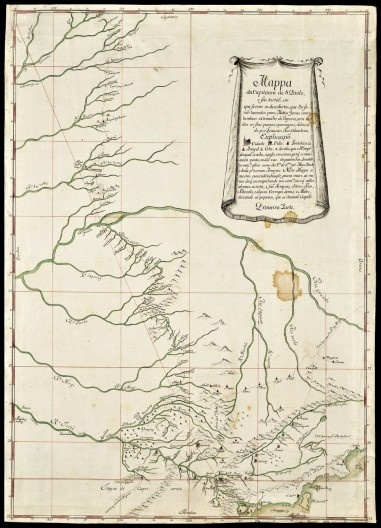 Mapa histórico da Capitania de São Paulo<br />Imagem divulgação  [<i>O caminho do Anhanguera</i>, de Nestor Goulart Reis Filho]