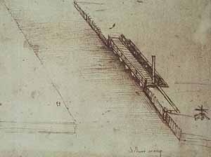 Ponte giratória, Leonardo da Vinci