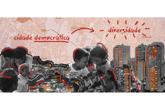 Colagem cidade democrática e diversidade<br />Elaboração dos autores 