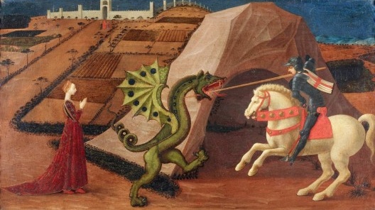 Paolo Uccello, <i>São Jorge e o Dragão</i>, c.1459<br />Imagem divulgação  [Musée Jacquemart-André, Paris]