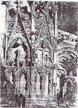 Desenho de John Ruskin [Ruskin Library da Universidade de Lancaster, 2004, Reino Unido]