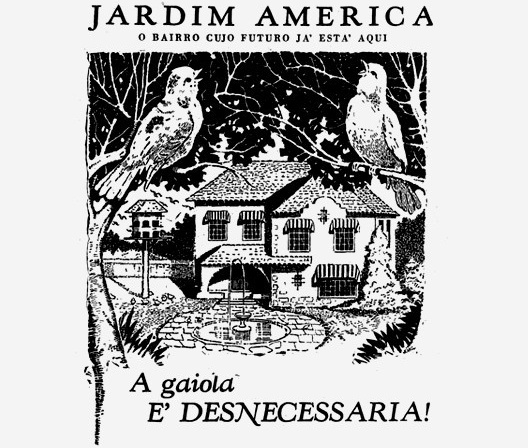 Publicidade do Jardim América no jornal <i>O Estado de S.Paulo</i>, 9 de junho de 1935<br />Imagem divulgação 
