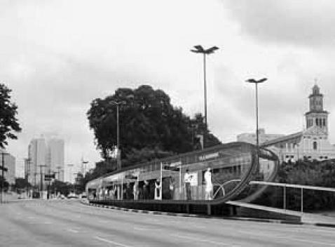 Estações de transferência. Sistema integrado de transporte público do Município de São Paulo