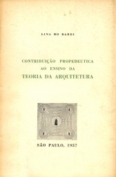 Contribuição propedeutica ao ensino da teoria da arquitetura